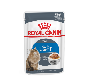 Royal Canin ULTRA LIGHT (УЛЬТРА ЛАЙТ) влажный корм для кошек в соусе 0,085 кг